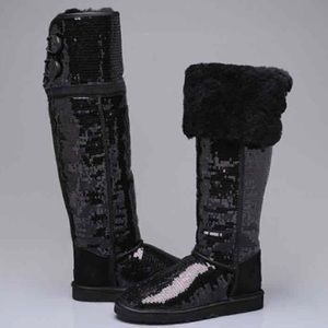 UGG Over The Knee Bailey Button Sparkle